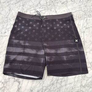 Americana Phantom Patriot 20" Outseam Board Shorts Sz 36 NWOT